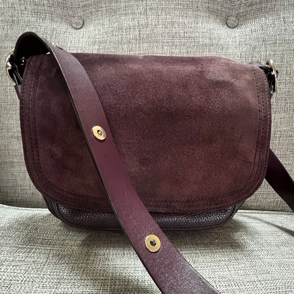 Kate Spade New York Genuine Leather Suede Waterton Road Chantalle Crossbody Bag